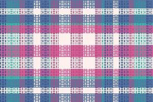 Tartan or plaid retro color pattern. vector