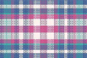 Tartan or plaid retro color pattern. vector