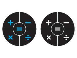 calculadora, icono de las matemáticas. ilustración de vector de signo de calculadora aislada para aplicaciones gráficas, móviles y diseño web.