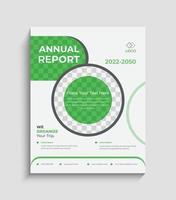 Modern corporate annual report layout design template vector