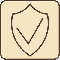 Security shield, illustration, vector, on a white background. vector