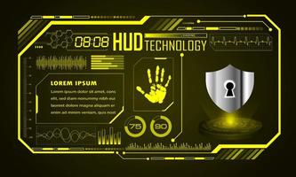 Modern HUD Technology Screen Background vector