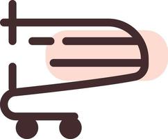 Shopping cart, illustration, vector, on a white background. vector