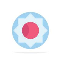 Basic Setting Ui Abstract Circle Background Flat color Icon vector