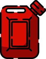 Camping fuel, illustration, vector on a white background.