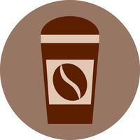 Coffee cup to go, illustration, on a white background. vector