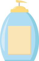 Liquid soap, illustration, vector on white background.