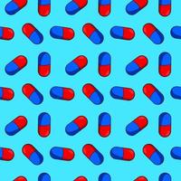 Capsule pills, illustration, vector on white background