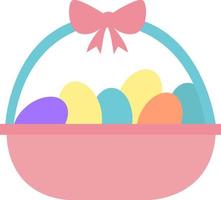 Easter eggs, illustration, vector on white background.