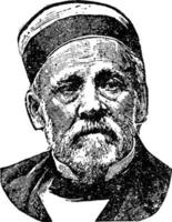 Louis Pasteur, vintage illustration vector