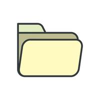 Folder icon vector design templates