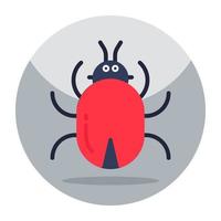 Modern design icon of bug vector