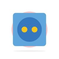 Plug Board Eco Energy Power Abstract Circle Background Flat color Icon vector