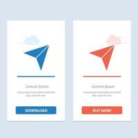 Arrow Pointer Up Next  Blue and Red Download and Buy Now web Widget Card Template vector