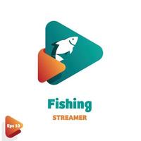 Fishing Streamer Logo vector