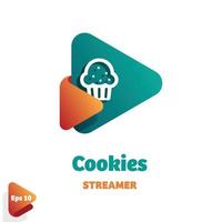 Cookies Streamer Logo vector