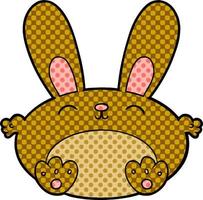 Cartoon cute bunny vector