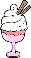 Cartoon ice cream vector