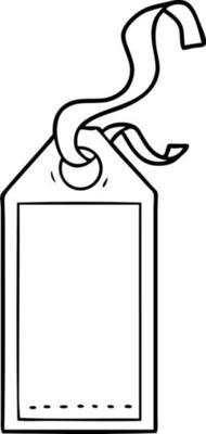 Cartoon line art tag
