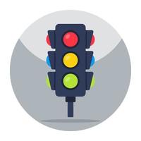 A unique design icon of traffic lights vector