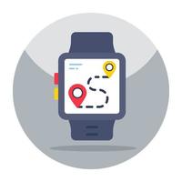 Modern design icon of smartwatch location vector