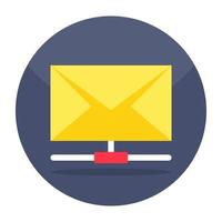 Unique design icon of network mail vector