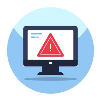 An icon design of system error vector