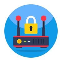 Modern design icon of secure internet vector