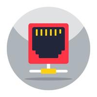 Perfect design icon of ethernet port vector