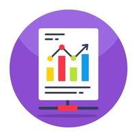 A perfect design icon of business report vector