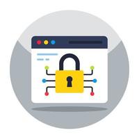 Perfect design icon of secure website vector