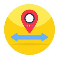 Modern design icon of location vector