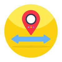 Modern design icon of location vector