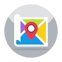 A creative design icon of map vector