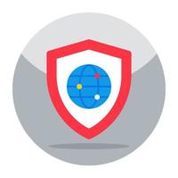 Perfect design icon of global security vector