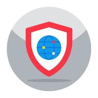 icono de diseño perfecto de seguridad global vector