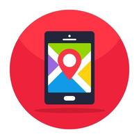 Perfect design icon of mobile directions vector