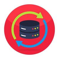 Database update icon, editable vector