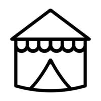 Circus Tent Icon Design vector