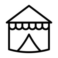 Circus Tent Icon Design vector