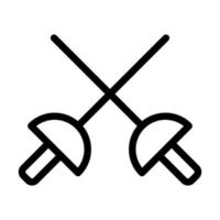 Fencing Icon Design vector