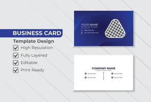 Business card or visiting card template layout design vector