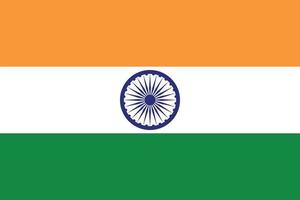 Flag of India vector illustration