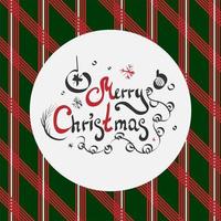 Merry Christmas vector text Calligraphic Lettering design card template. Calligraphic handmade lettering.