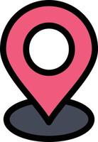 Location Map Marker Pin  Flat Color Icon Vector icon banner Template