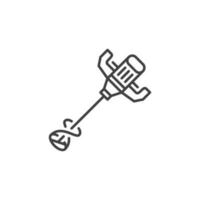 Electrical Concrete Hand Mixer or Mortar mixer vector icon