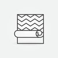 Creative Wallpaper linear vector concept icon