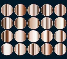 GROUPs metalic gold gradients colors collection of grey gradient swatches for design vector