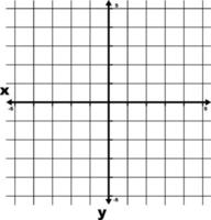 Coordinate Grid With Axes And Some Increments Labeled And Grid Lines Shown, vintage illustration. vector