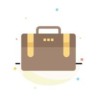 Bag Office Bag Working Motivation Abstract Flat Color Icon Template vector